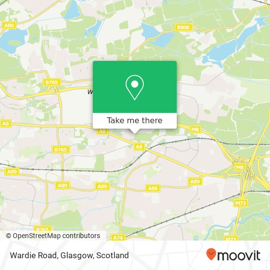 Wardie Road, Glasgow map