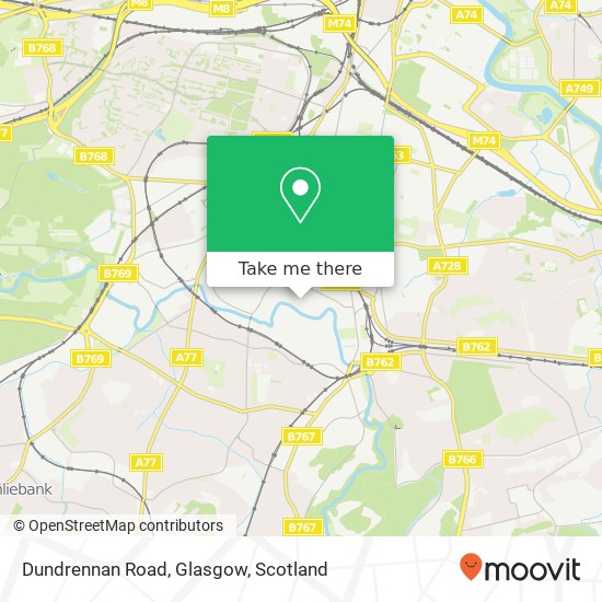 Dundrennan Road, Glasgow map