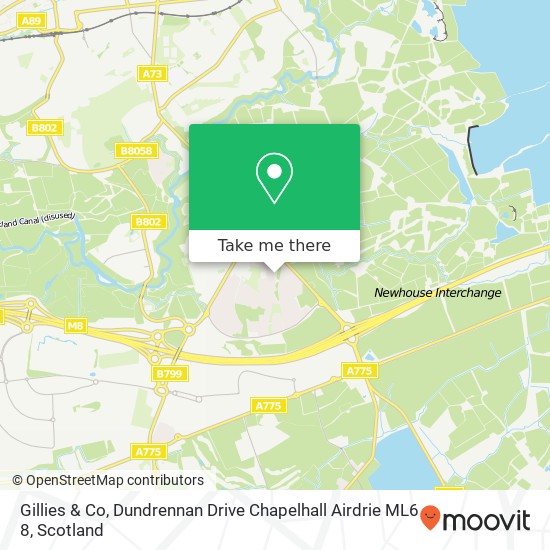 Gillies & Co, Dundrennan Drive Chapelhall Airdrie ML6 8 map
