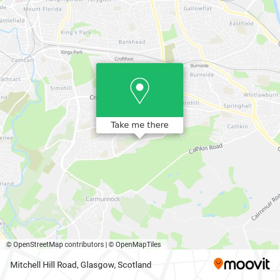 Mitchell Hill Road, Glasgow map