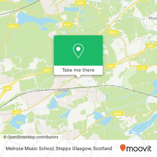Melrose Music School, Stepps Glasgow map