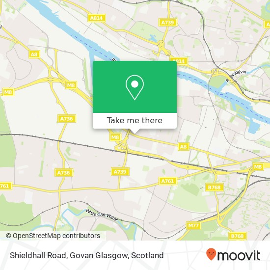 Shieldhall Road, Govan Glasgow map