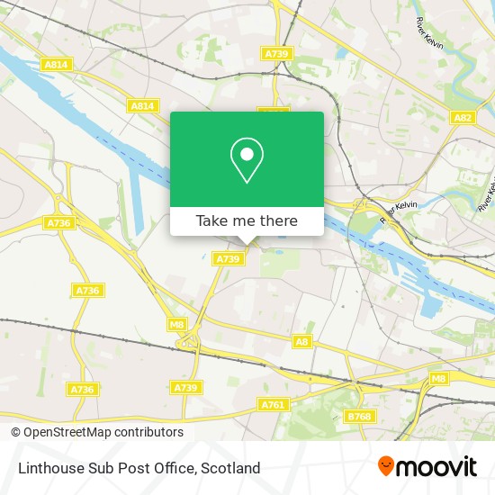 Linthouse Sub Post Office map