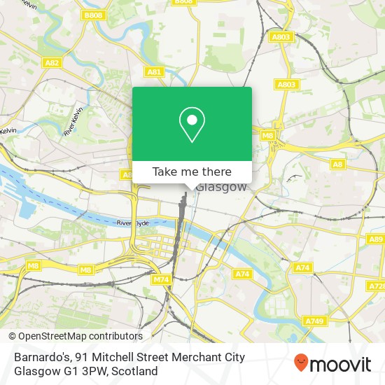Barnardo's, 91 Mitchell Street Merchant City Glasgow G1 3PW map