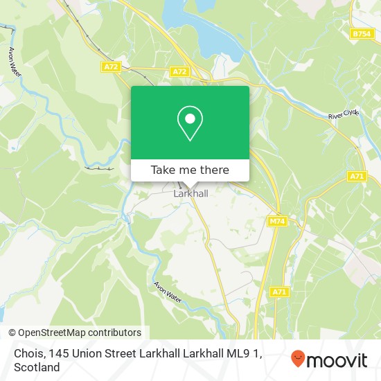 Chois, 145 Union Street Larkhall Larkhall ML9 1 map