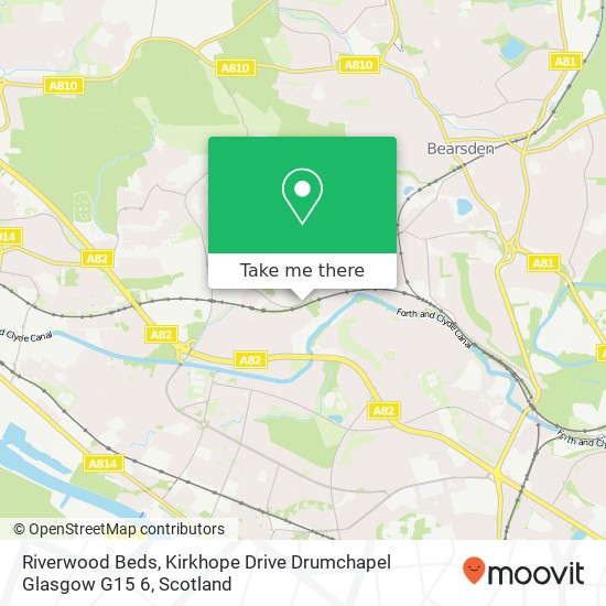 Riverwood Beds, Kirkhope Drive Drumchapel Glasgow G15 6 map