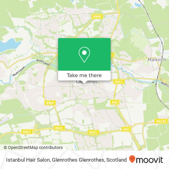 Istanbul Hair Salon, Glenrothes Glenrothes map