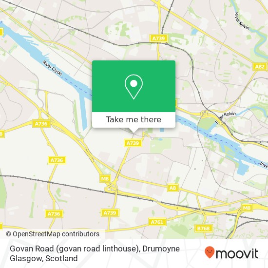 Govan Road (govan road linthouse), Drumoyne Glasgow map