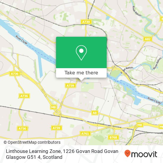 Linthouse Learning Zone, 1226 Govan Road Govan Glasgow G51 4 map