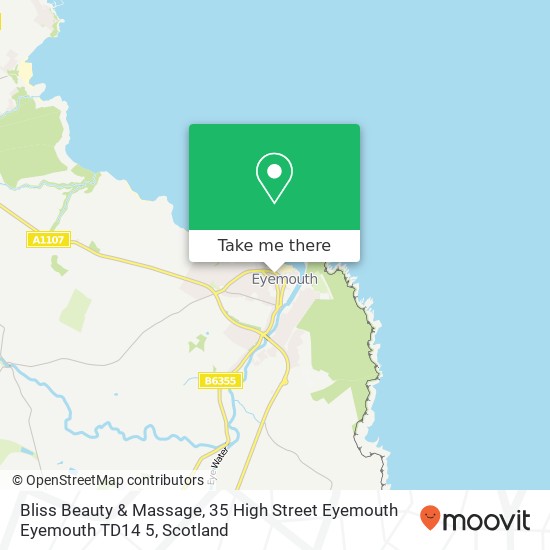 Bliss Beauty & Massage, 35 High Street Eyemouth Eyemouth TD14 5 map