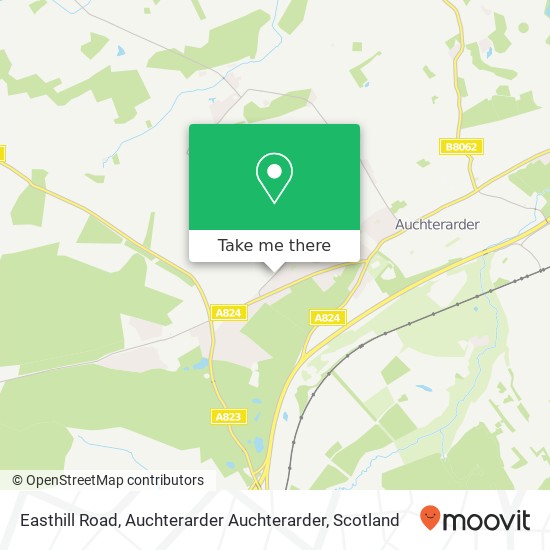 Easthill Road, Auchterarder Auchterarder map