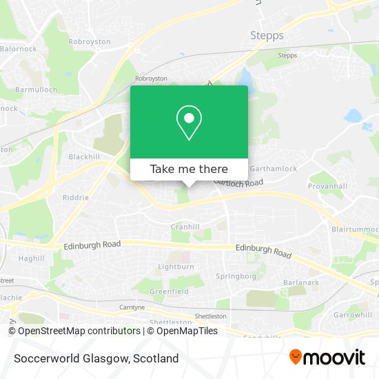 Soccerworld Glasgow map
