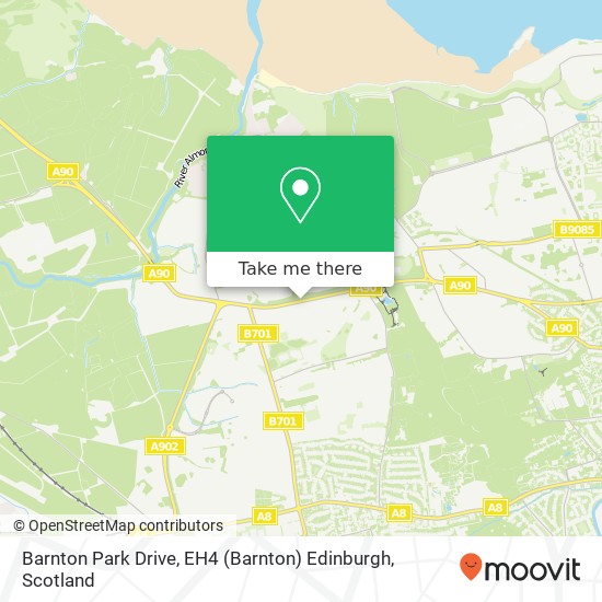 Barnton Park Drive, EH4 (Barnton) Edinburgh map