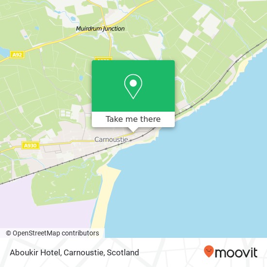 Aboukir Hotel, Carnoustie map