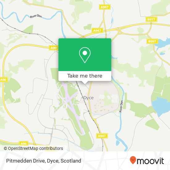 Pitmedden Drive, Dyce map