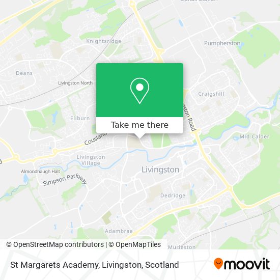 St Margarets Academy, Livingston map