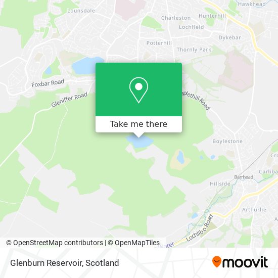 Glenburn Reservoir map