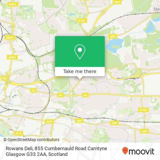 Rowans Deli, 855 Cumbernauld Road Carntyne Glasgow G33 2AA map