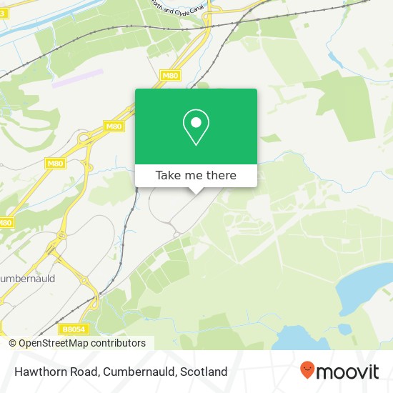 Hawthorn Road, Cumbernauld map