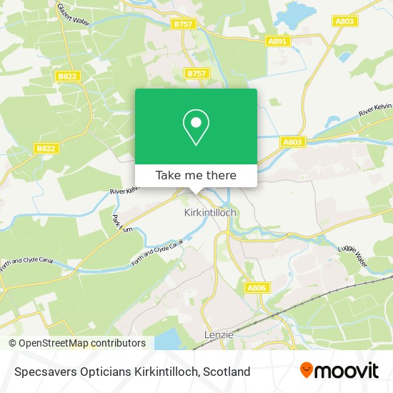 Specsavers Opticians Kirkintilloch map