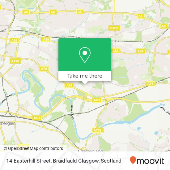14 Easterhill Street, Braidfauld Glasgow map