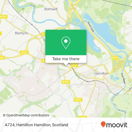 A724, Hamilton Hamilton map