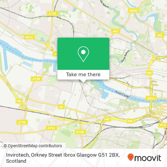 Invirotech, Orkney Street Ibrox Glasgow G51 2BX map