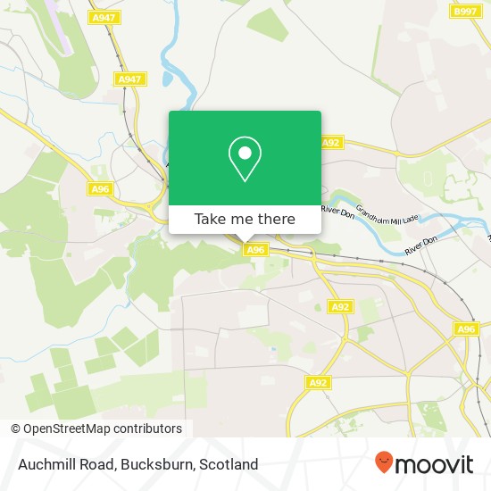 Auchmill Road, Bucksburn map