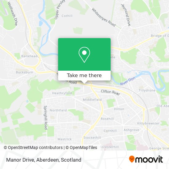 Manor Drive, Aberdeen map