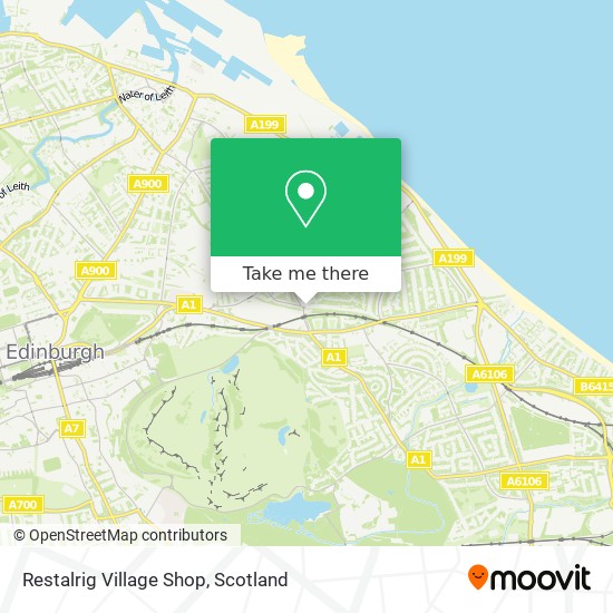 Restalrig Village Shop map