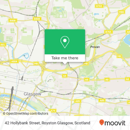 42 Hollybank Street, Royston Glasgow map