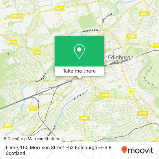 Leme, 165 Morrison Street Eh3 Edinburgh EH3 8 map