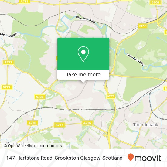 147 Hartstone Road, Crookston Glasgow map