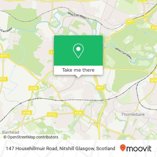 147 Househillmuir Road, Nitshill Glasgow map