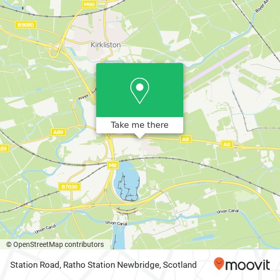 Station Road, Ratho Station Newbridge map