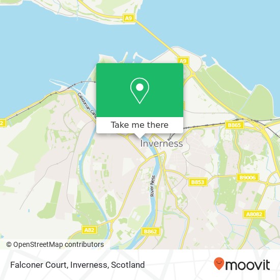 Falconer Court, Inverness map