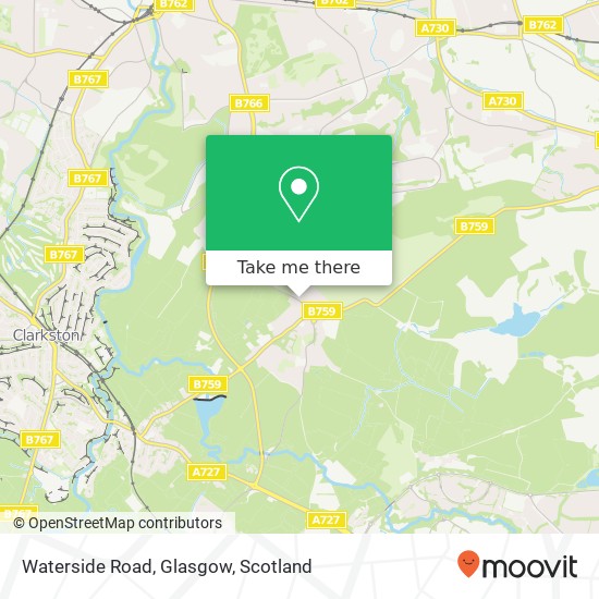 Waterside Road, Glasgow map