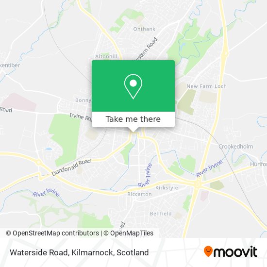 Waterside Road, Kilmarnock map
