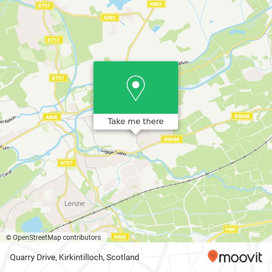 Quarry Drive, Kirkintilloch map
