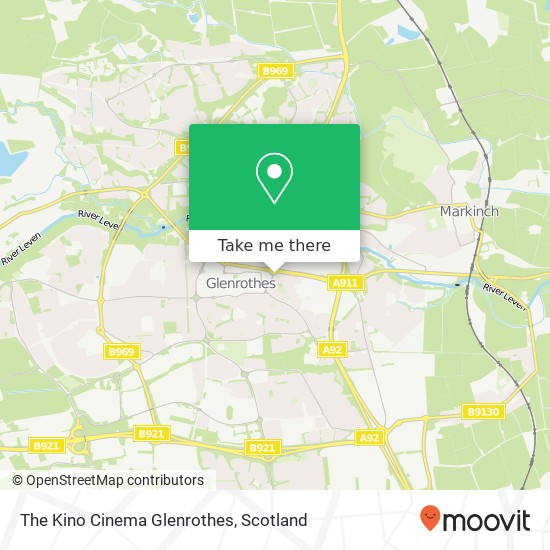 The Kino Cinema Glenrothes map