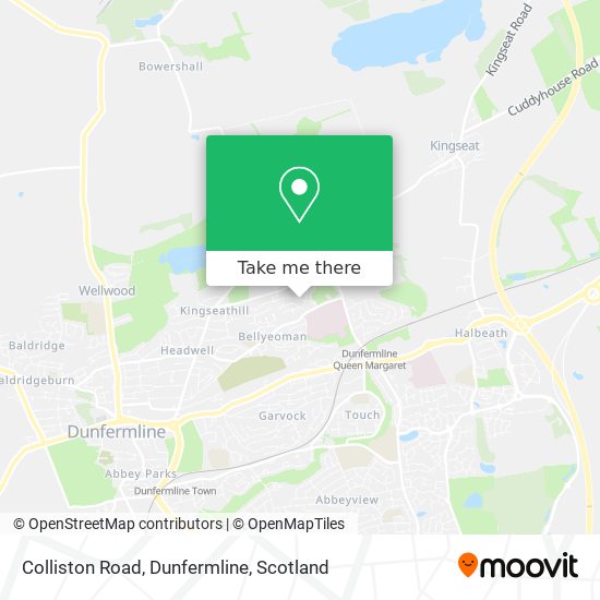 Colliston Road, Dunfermline map