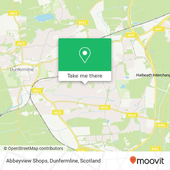 Abbeyview Shops, Dunfermline map