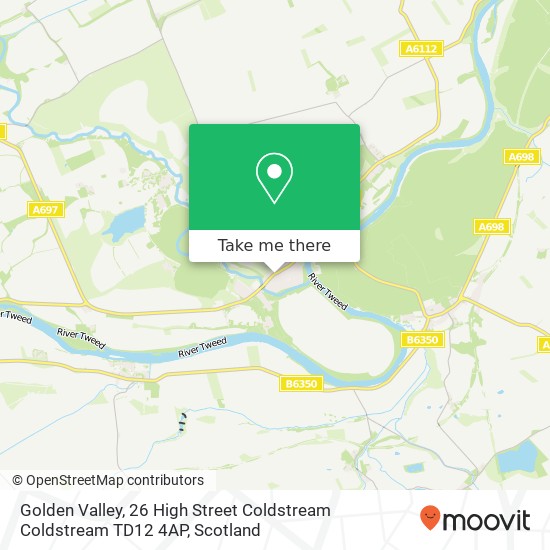 Golden Valley, 26 High Street Coldstream Coldstream TD12 4AP map