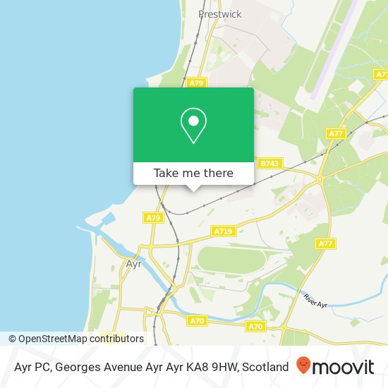 Ayr PC, Georges Avenue Ayr Ayr KA8 9HW map