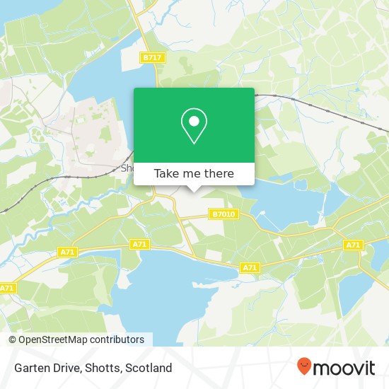 Garten Drive, Shotts map