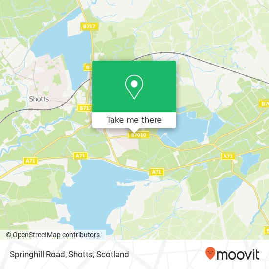 Springhill Road, Shotts map