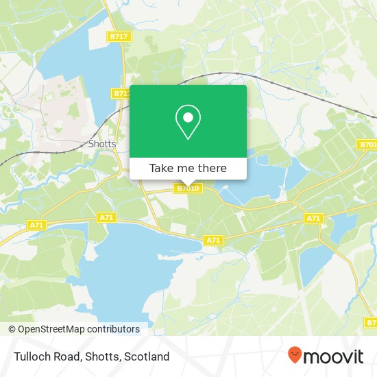 Tulloch Road, Shotts map