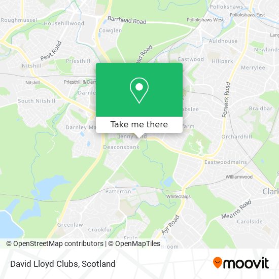 David Lloyd Clubs map