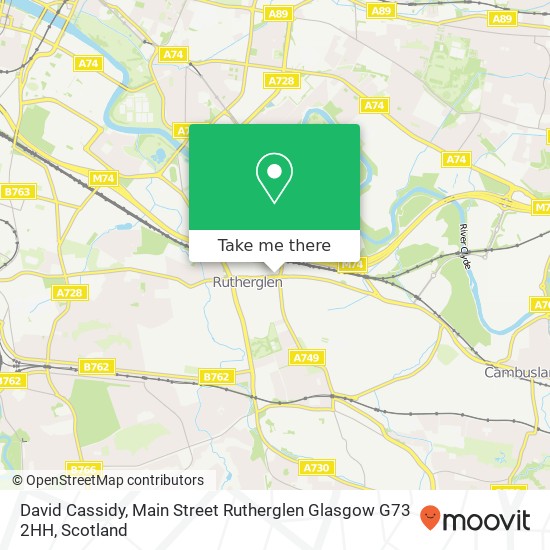 David Cassidy, Main Street Rutherglen Glasgow G73 2HH map