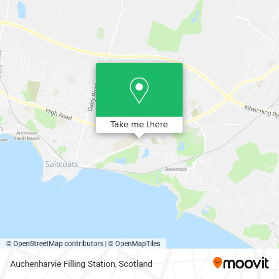 Auchenharvie Filling Station map